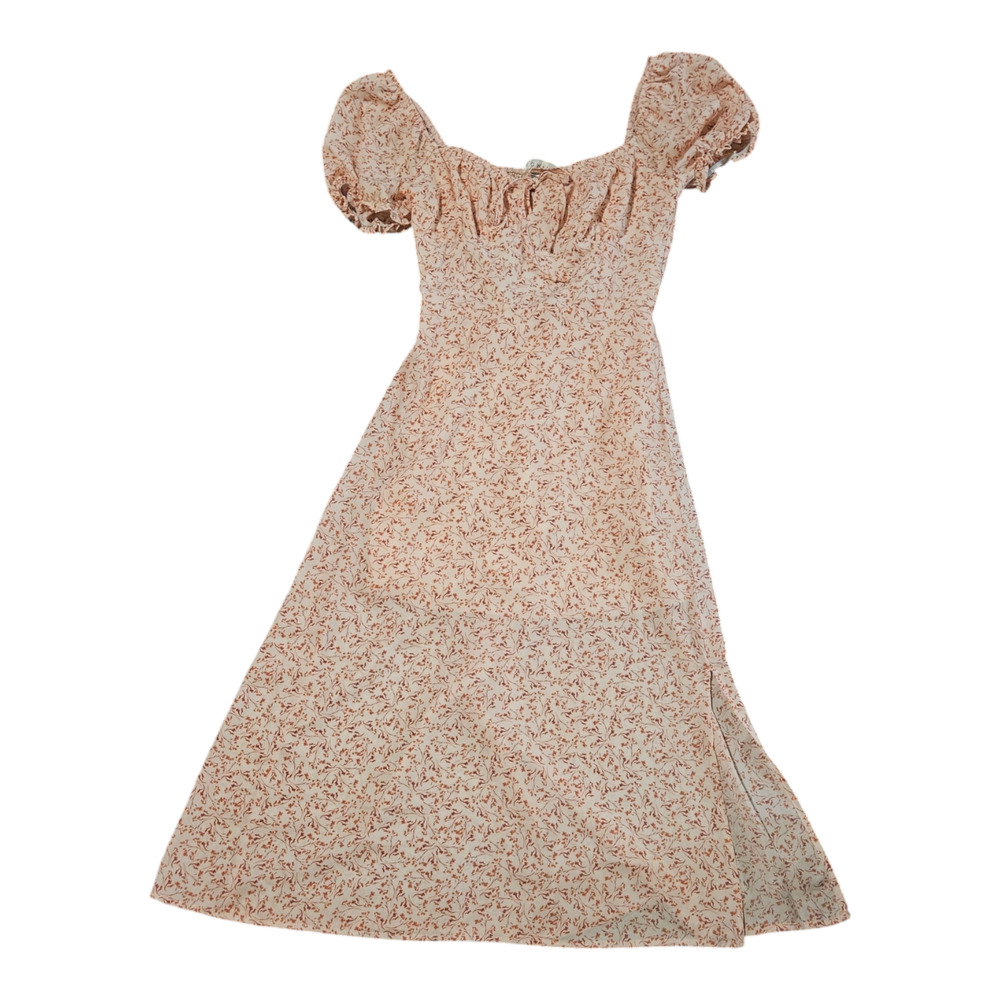 Row A XS Floral Short Sleeve Dress